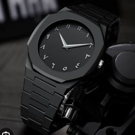 BLACK ARABIC AURA WATCH