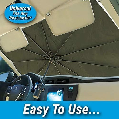 Windshield Sun Shade, Compact Folding Design