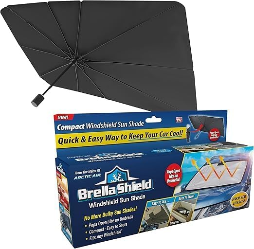 Windshield Sun Shade, Compact Folding Design